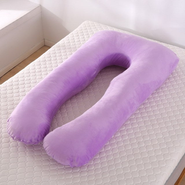 U-Shaped Pregnancy Support Pillow - Ultra Soft Fleece – My Gemma Joy