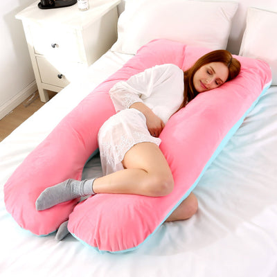 Soft Fleece U Shape Pregnancy Pillow